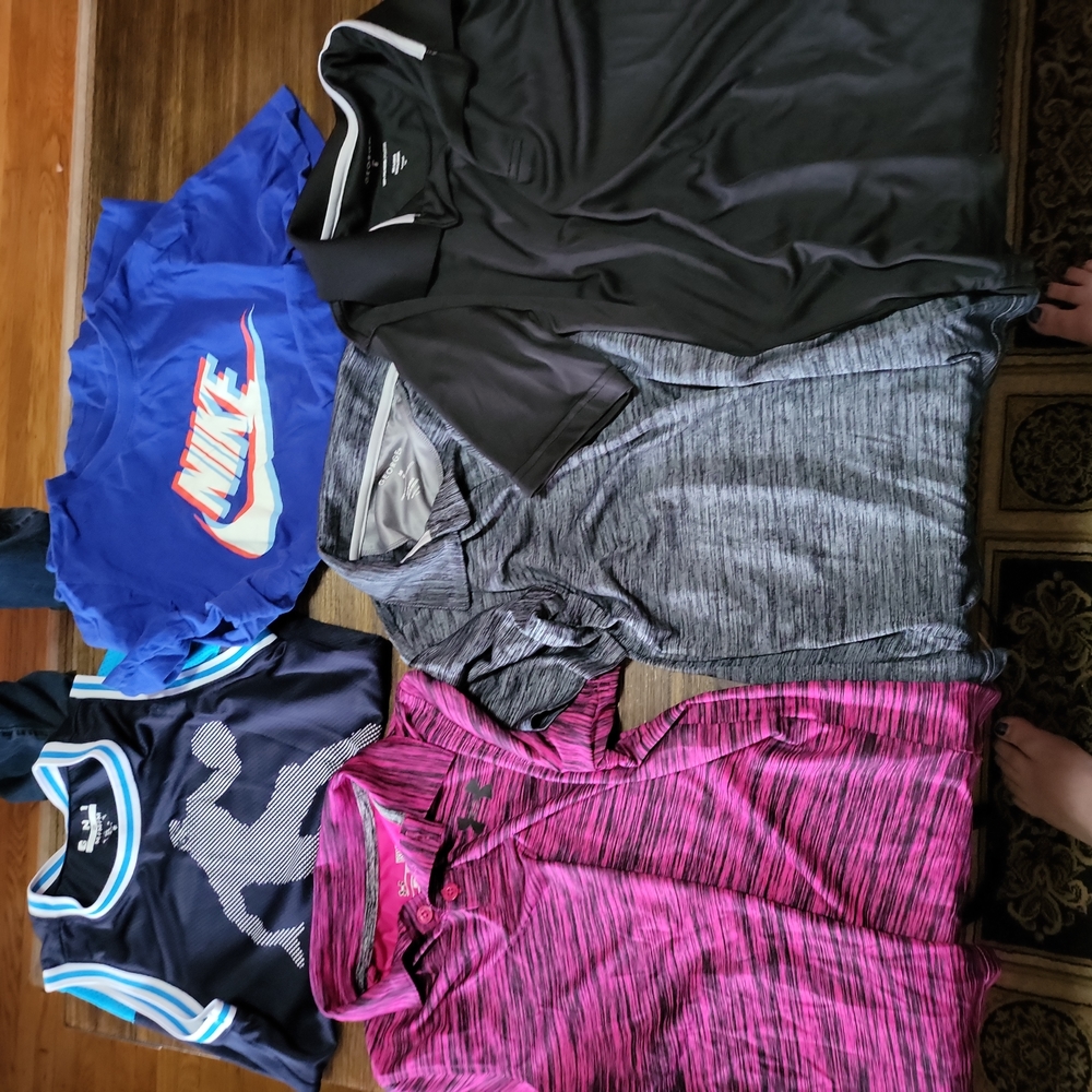 Lot of 5 boys tee and tank, size 8